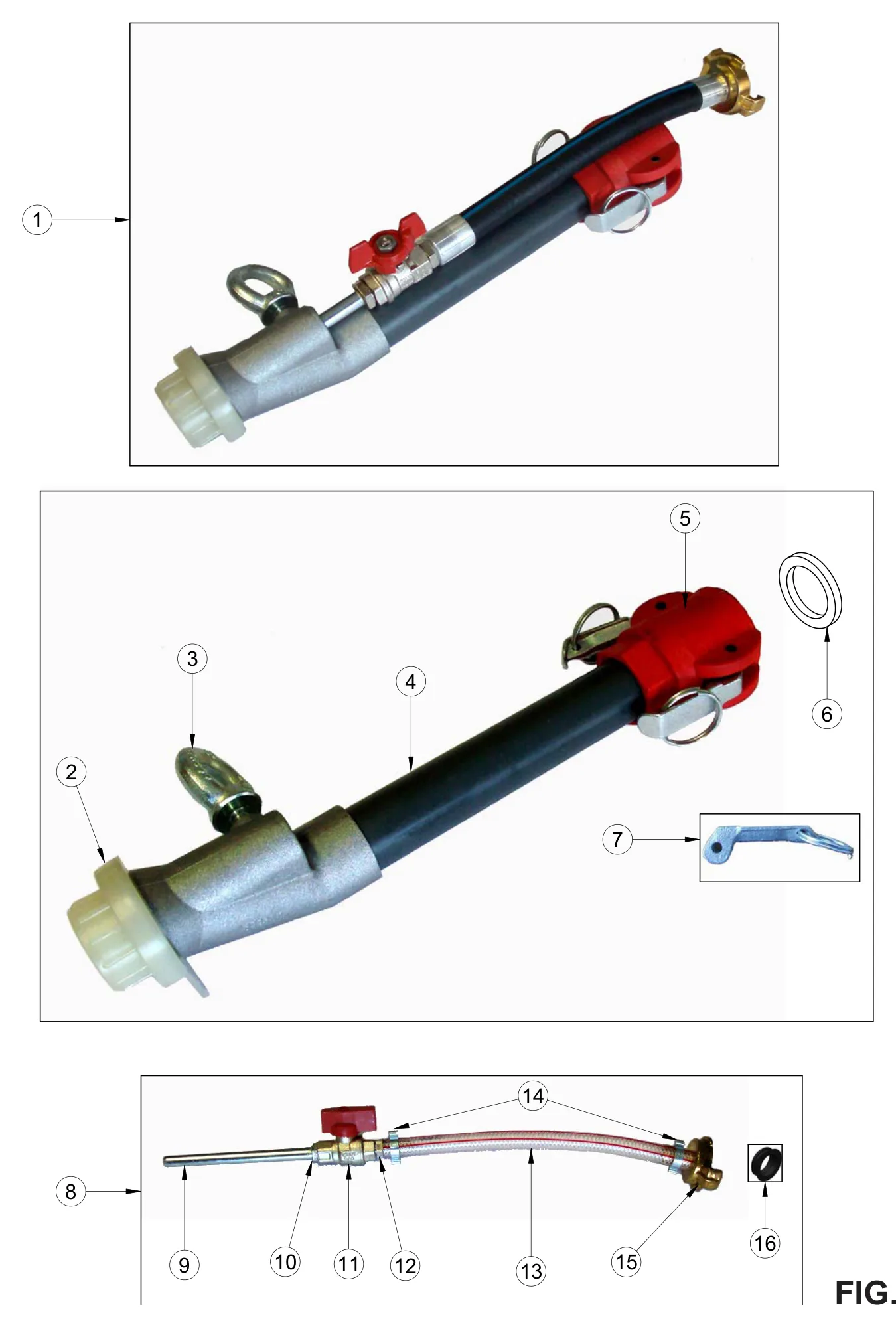Hose adapter 1/4" m. x D.10 (ref 12) on the IMER Koine 4 Spray Jet drawing