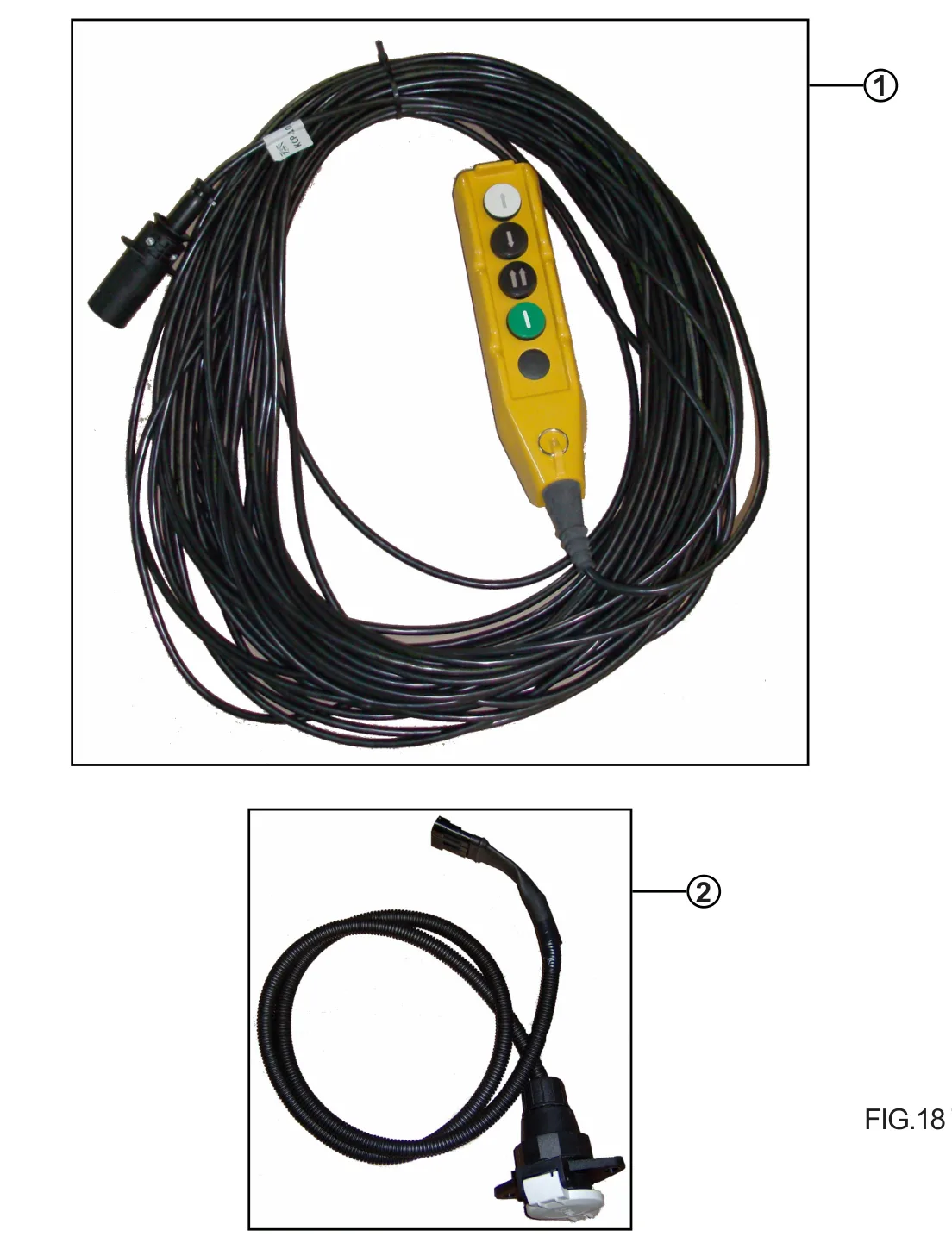 Prestige 300 4-Function Electric Remote Control Kit (1107086), exploded view with reference numbers