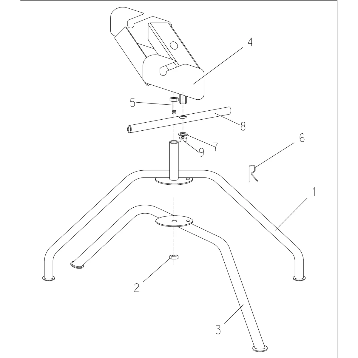 Accessory work stand – genuine IMER part 1105490 for IMER Wheelman Mixer
