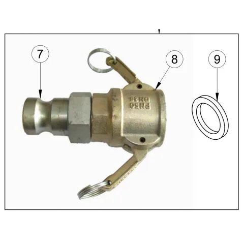 Reducer DN35 f - DN25 m – genuine IMER part 1107565 for IMER Koine 4
