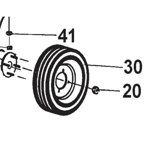 Tire and wheel – genuine IMER part 2211407