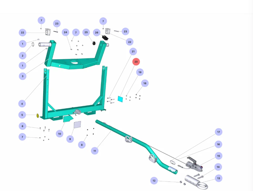 Plate for IMER Syntesi 350 R (IMER parts book picture)