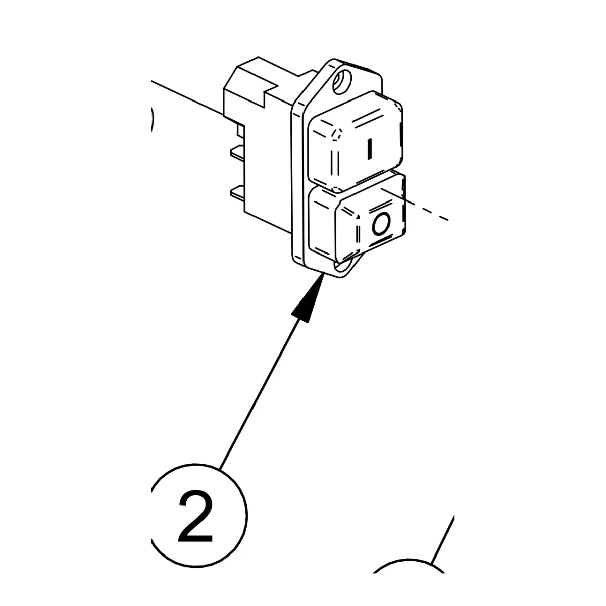 Electrical panel switch – genuine IMER part 3209337