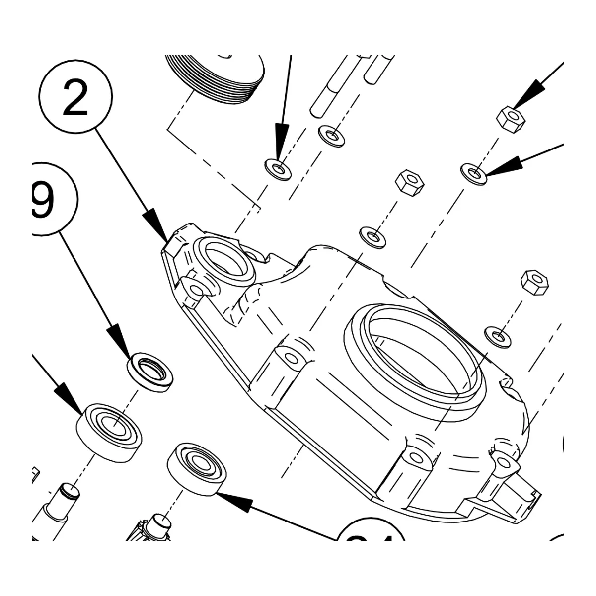 Gear box casing – genuine IMER part 3209515