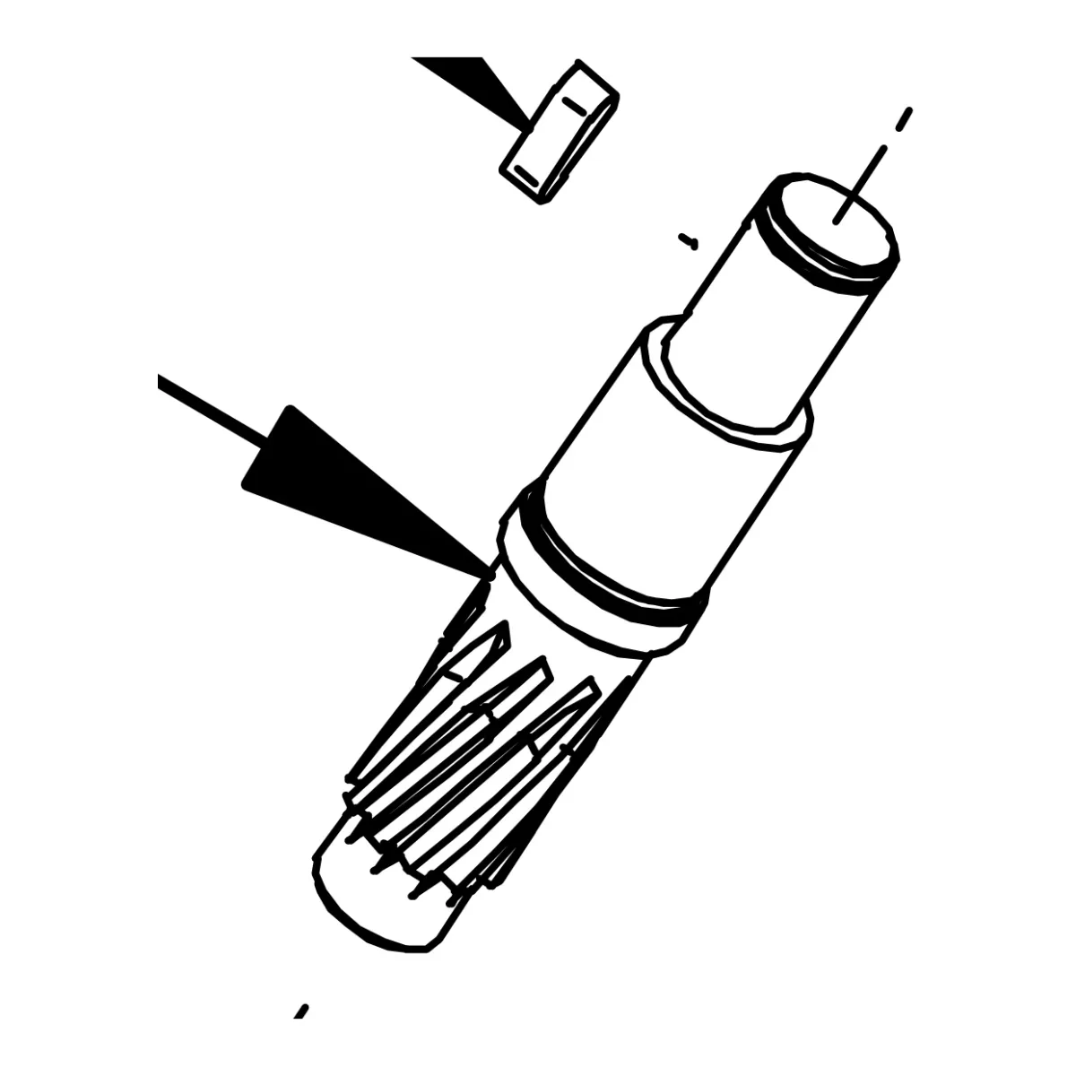 Gear box shaft – genuine IMER part 3209799