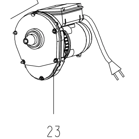 Complete motor and gearbox, 110/115V, – genuine IMER part 3210492 for IMER Wheelman