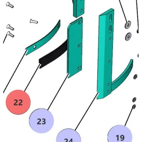 Paddle rubber – genuine IMER part 3211675 for IMER Mix 750