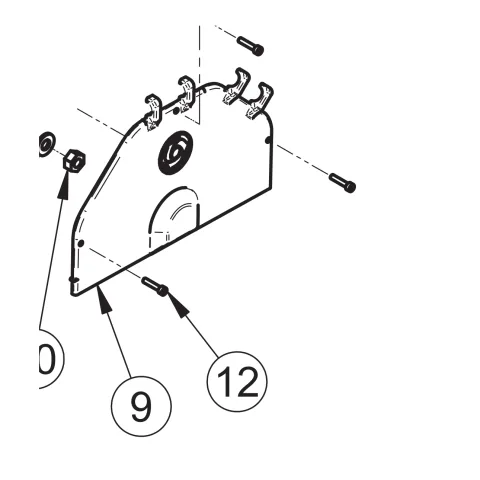 Blade guard (ref. 9) – genuine IMER part 3211933