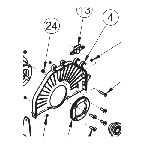Blade guard (ref. 4) – genuine IMER part 3211935