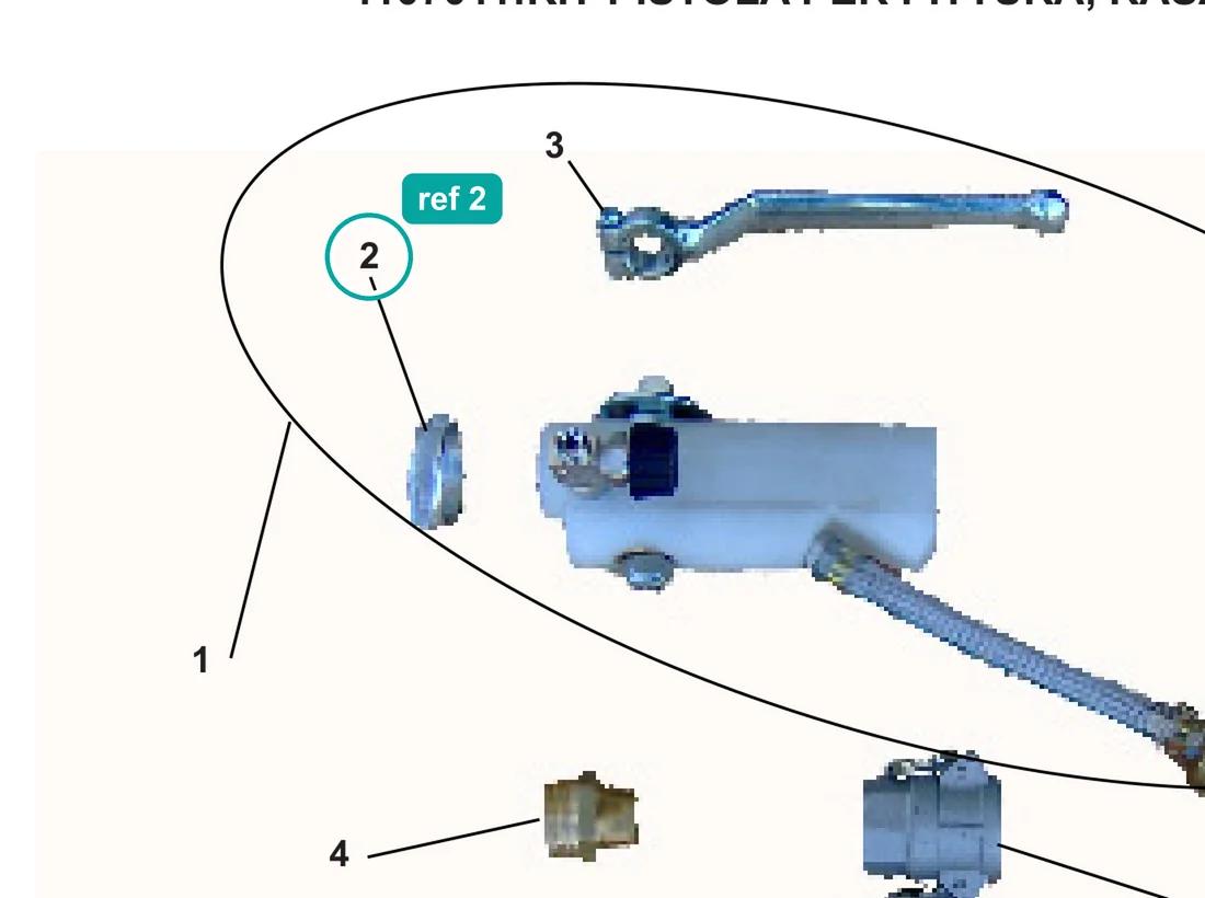 Ring Nut for IMER Small 50 — IMER parts diagram, ref 2