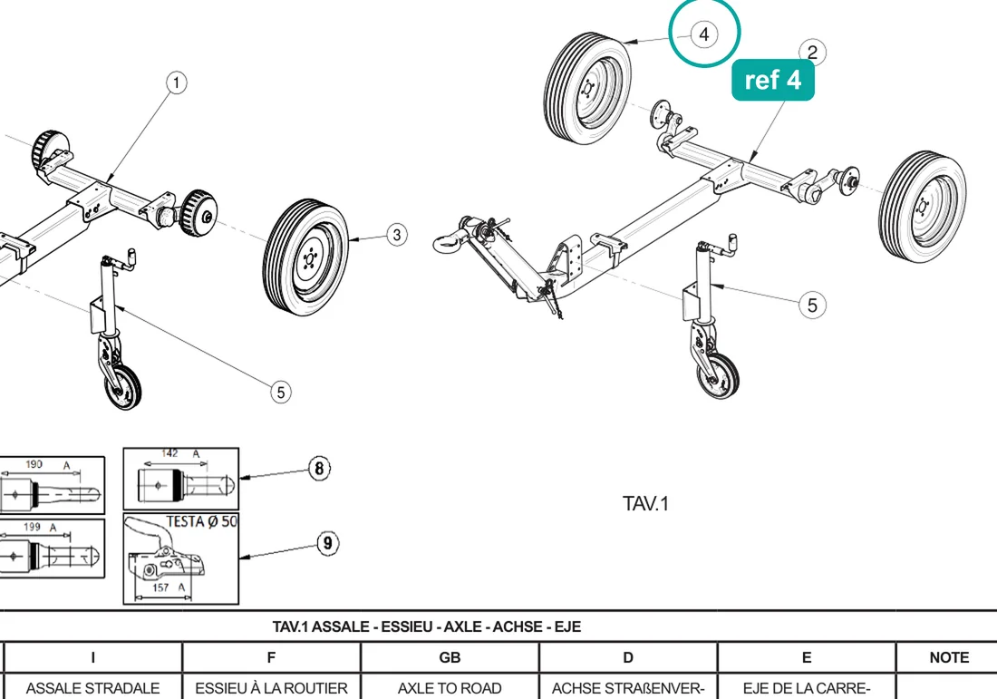 Multipoint light RH, ref 4, on the IMER Booster 15 drawing
