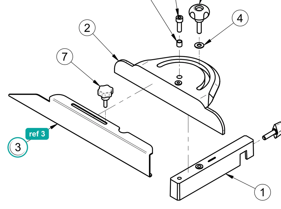 Sliding rod (ref 3) highlighted on an IMER parts-book drawing – part 3226360
