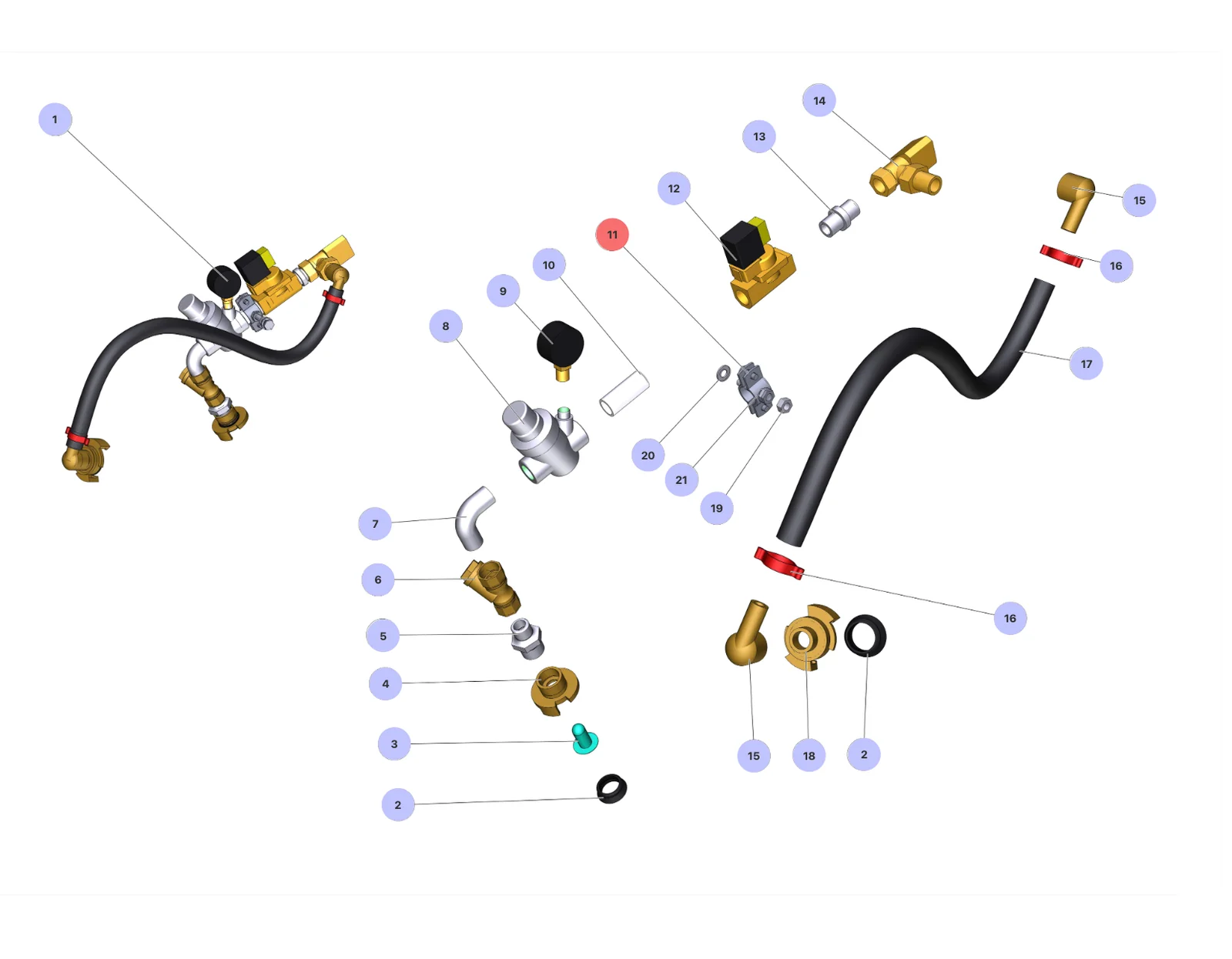 Collar for IMER Spin 30 Plus (IMER parts book picture)