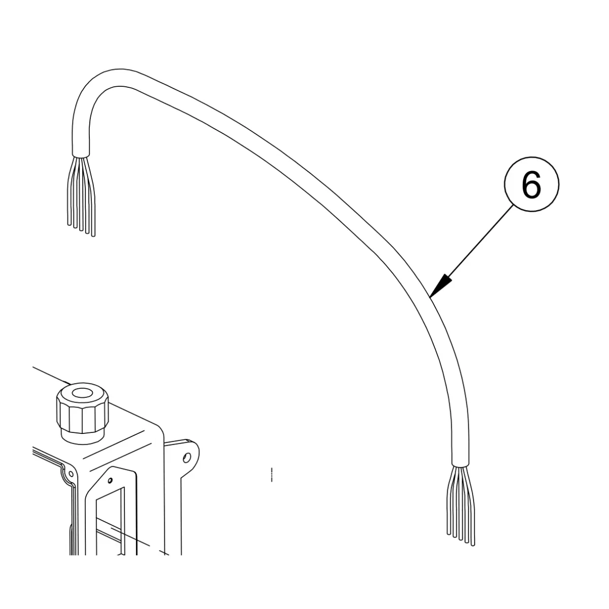 Electric cable – genuine IMER part 3228762