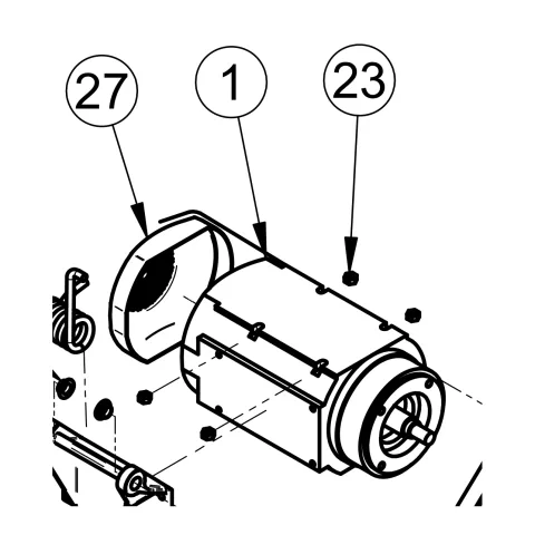 Electric motor – genuine IMER part 3230037