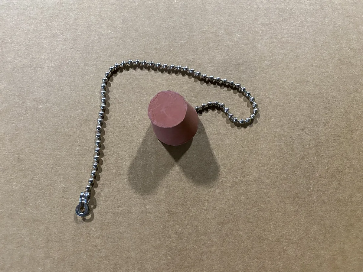Red Rubber Tray Plug for IMER Combi 200/250 and Masonry 750 Saws – genuine IMER part 3230641