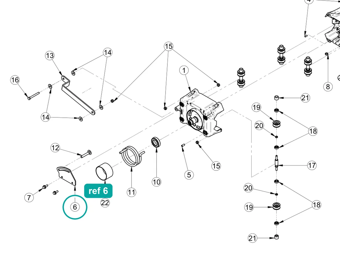 Arm plate (ref 6) highlighted on the IMER Combicut 350 iPower parts diagram, Carriage – part 3231428