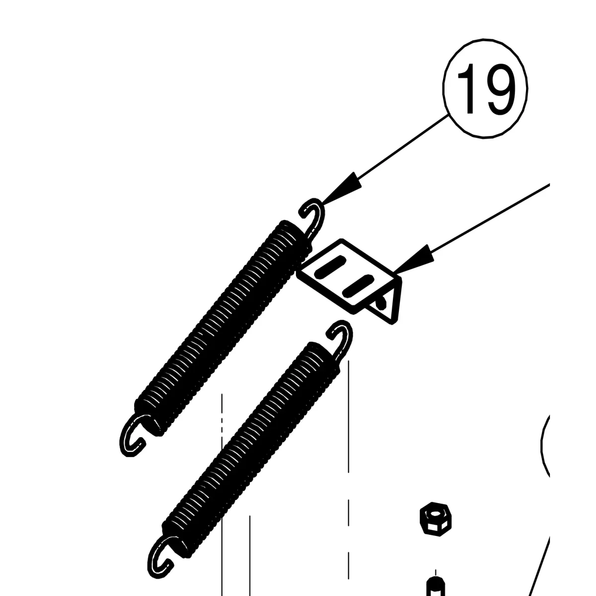 Head spring – genuine IMER part 3231742 for IMER Masonry 350 Smart Cut