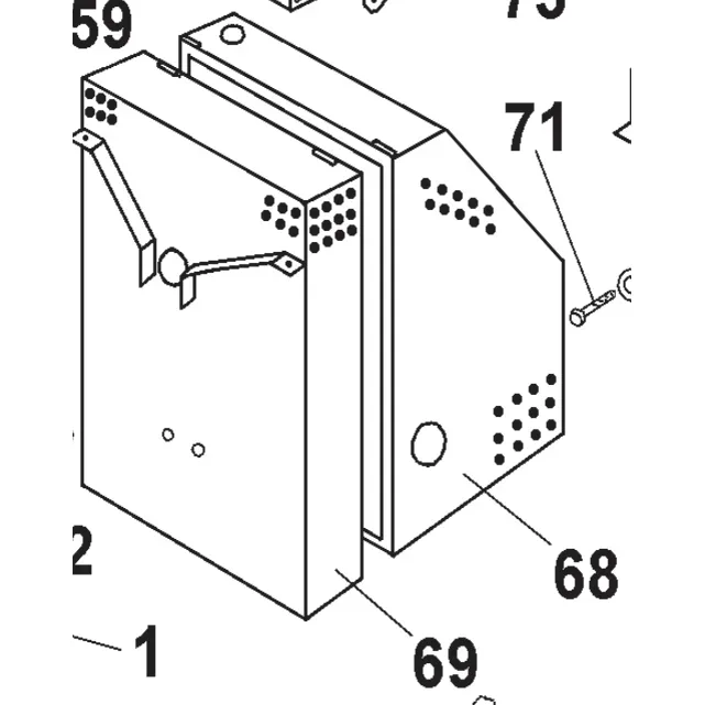 Canopy rear – genuine IMER part 3233700 for IMER Workman 250