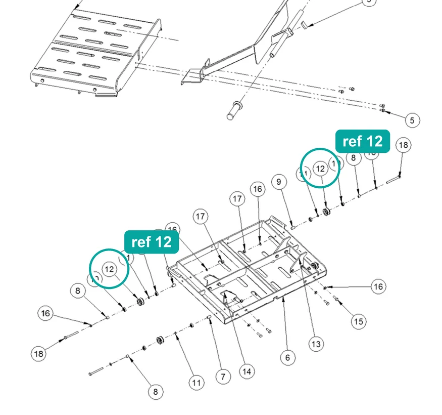 Aluminum wheel (ref 12) highlighted on the IMER Masonry 750 Plus parts diagram, Machine Structure (Carriage) – part 3236244