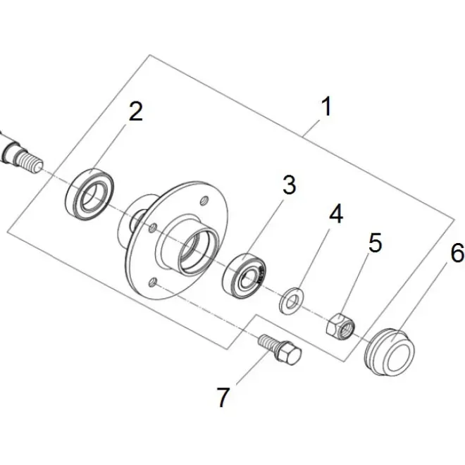 Hub – genuine IMER part 3236429 for IMER Mix 360