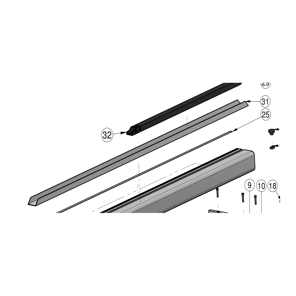 Chain guide – genuine IMER part 3236633
