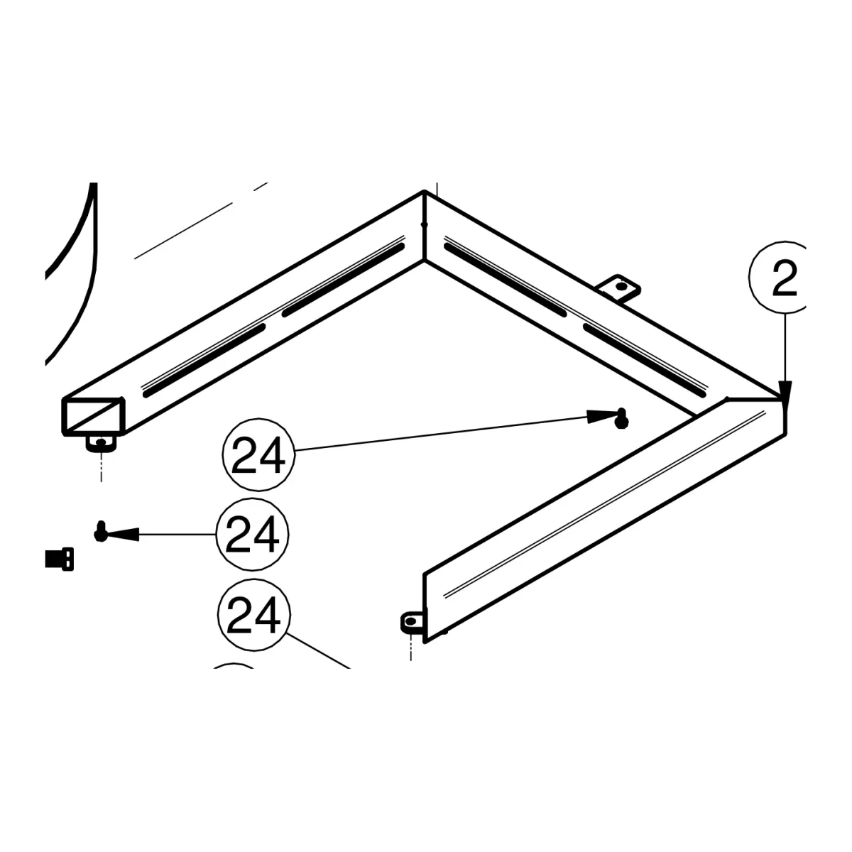 Slotted tube – genuine IMER part 3236713 for IMER Mortarman 120 Plus