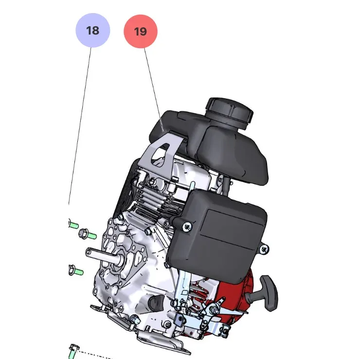 Endothermic engine – genuine IMER part 3237173 for IMER Wheelman