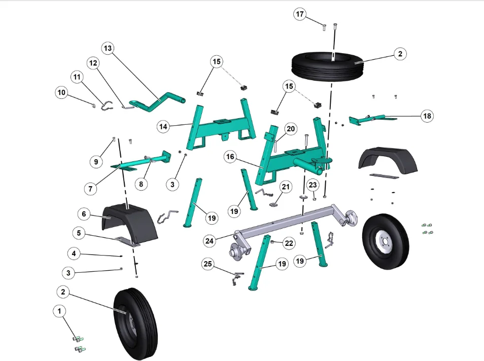 Support Right Mudguard for IMER Workman II 250 (IMER parts book picture)