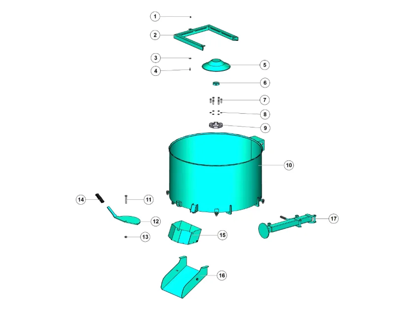 Support for IMER Mix 360 R Plus (IMER parts book picture)
