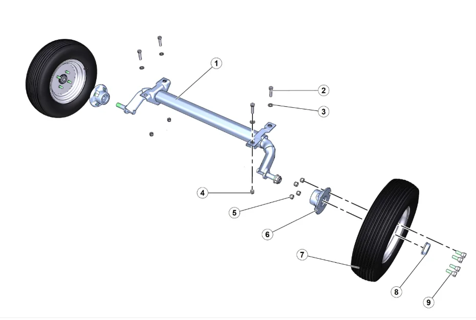Wheel for IMER Mix 750 (IMER parts book picture)