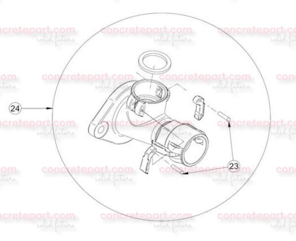 IMER Delivery Manifold Complete - Imer Pumps Fits on all kind of Stator 3228329 - Image 4