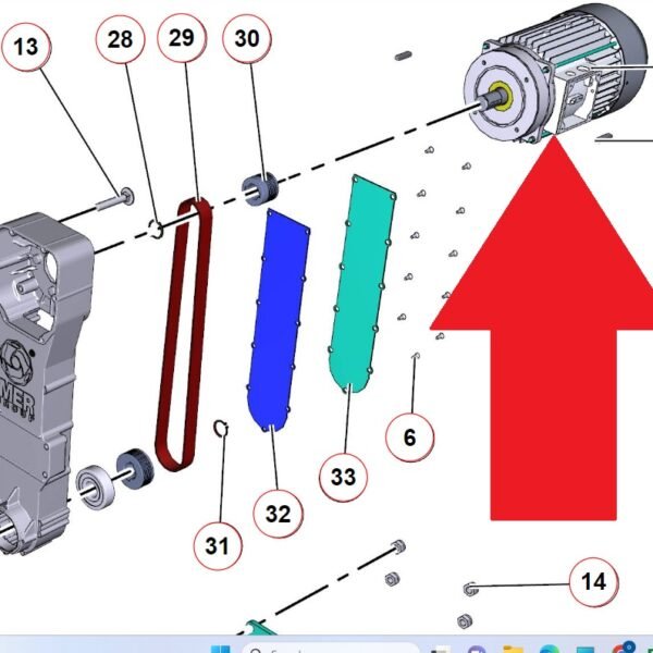 IMER 3231950 ELECTRIC MOTOR FOR COMBI 350 IPOWER