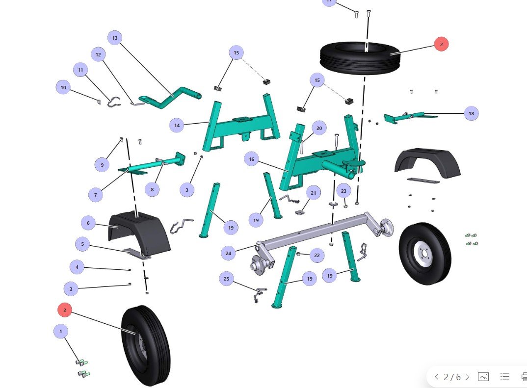 IMER WORKMAN WHEEL 2211407