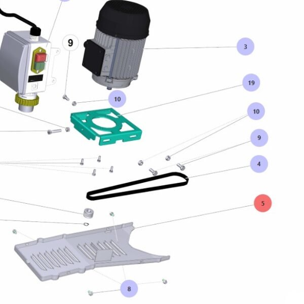 IMER MIXER GEARBOX PLASTIC COVER 3209005